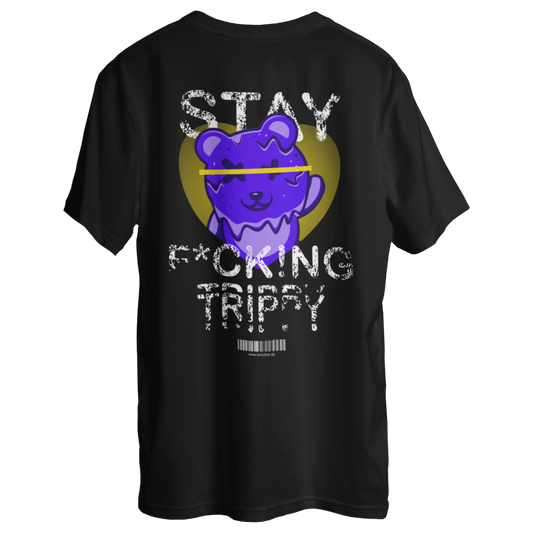  Stay Fck!ing Trippy - Oversize Shirt back hanging