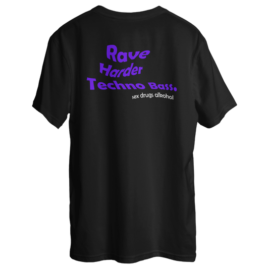 Rave Harder Techno Bass - Oversized Shirt