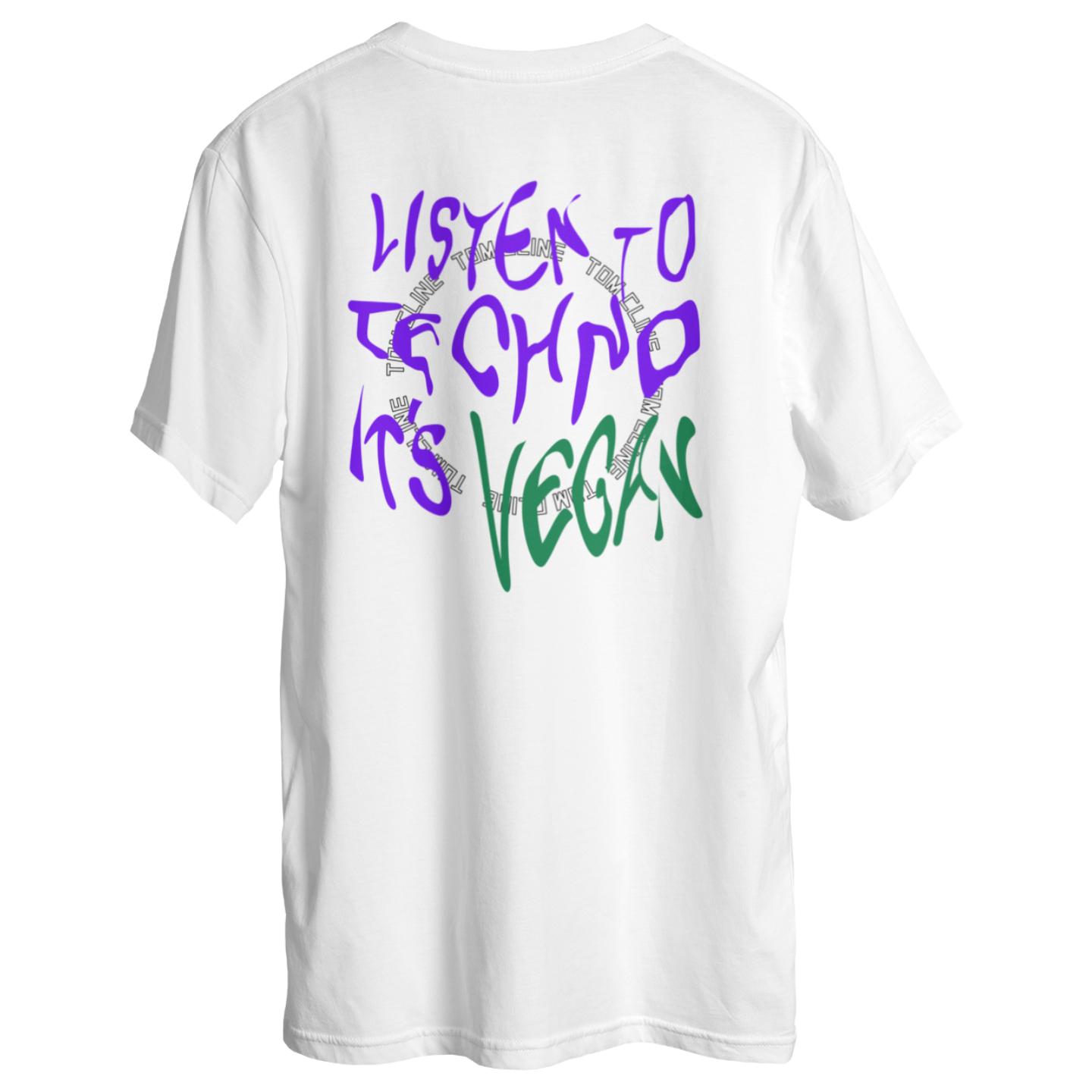 Techno is vegan - Oversized Shirt