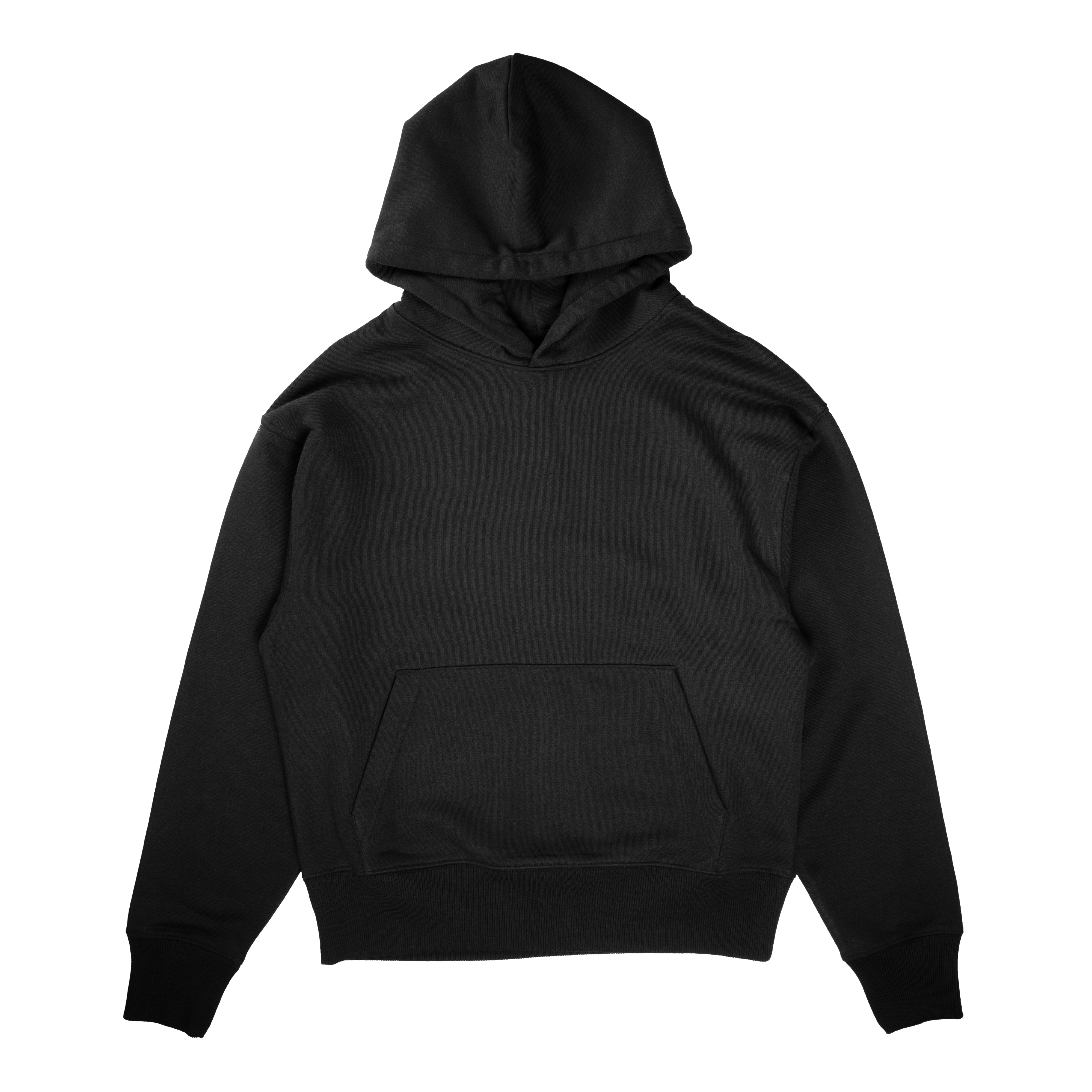 Acid wear the rave - Hoodie in black with oversized fit and front kangaroo pocket.