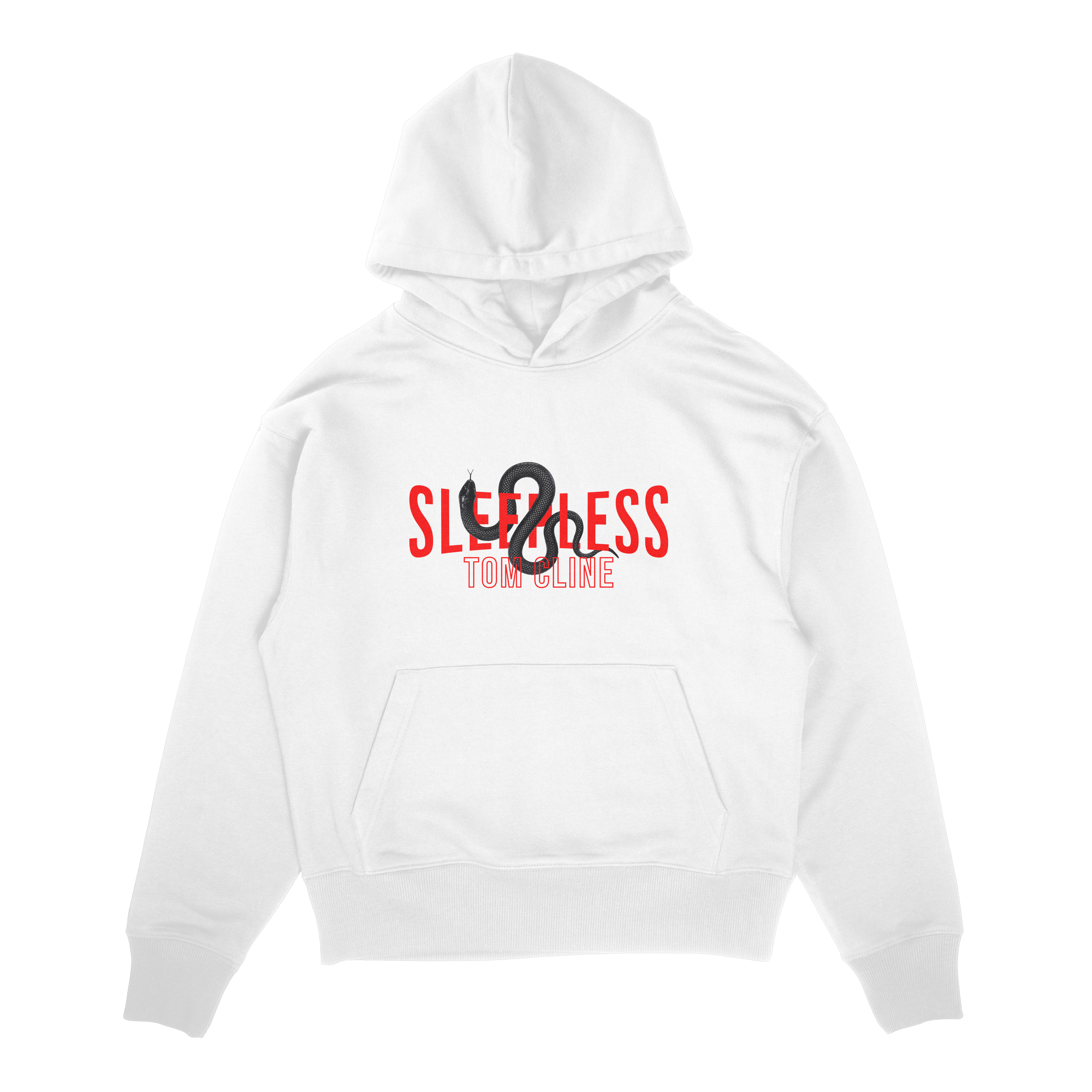 Sleepless - Hoodie featuring an oversized fit, kangaroo pocket, and distinctive design elements.