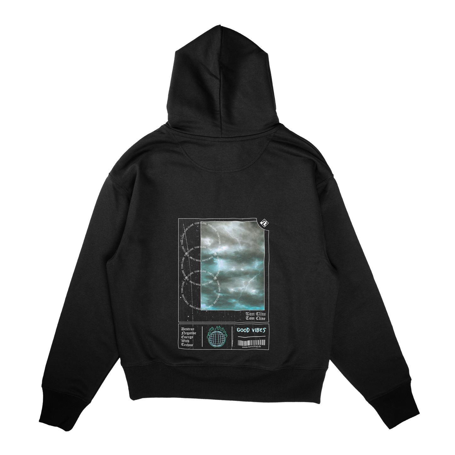 Destroy Negative Energy With Techno - Hoodie