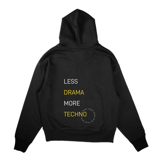 Less Drama More Techno - Hoodie