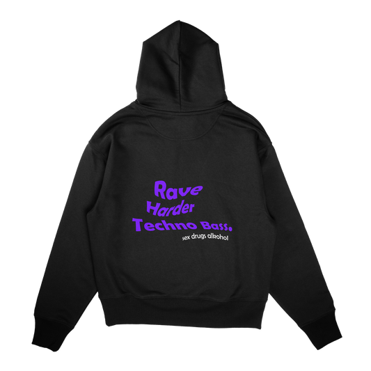 Rave Harder Techno Bass - Hoodie